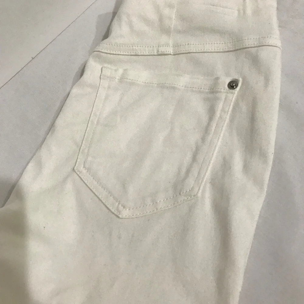 INC High-waisted Ivory Flared/bell bottom Stretch Jeans - Picture 3 of 7